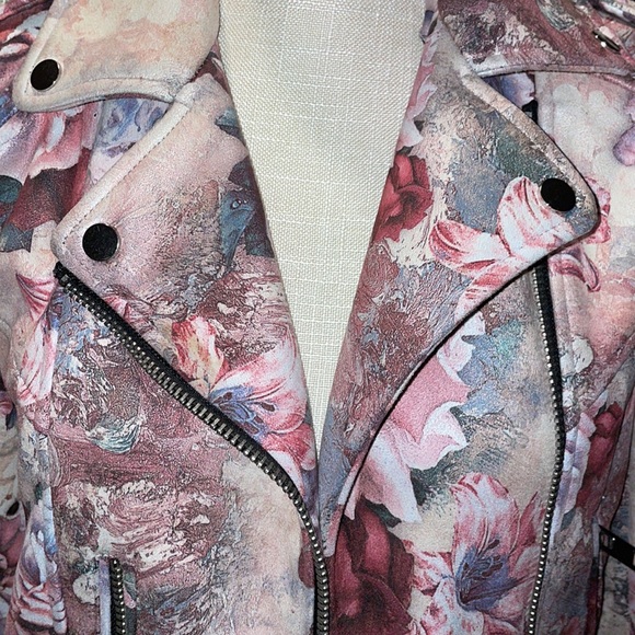 ZARA FLORA MOTO JACKET - Picture 4 of 9